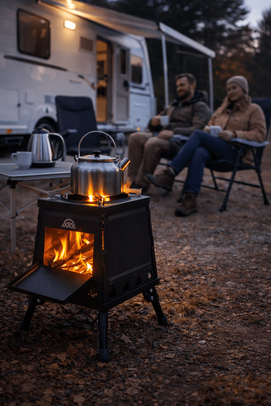 Doite Kvistbrenner Sammenleggbar  Vedfyrt Turkjøkken for Camping og Tur