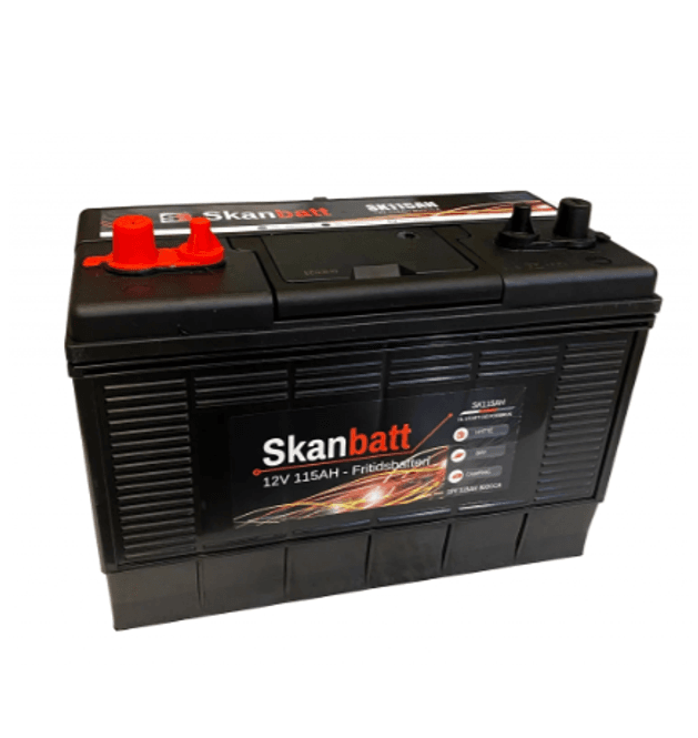 Hovedbilde SKANBATT Fritidsbatteri 12V 115AH 800CCA ...