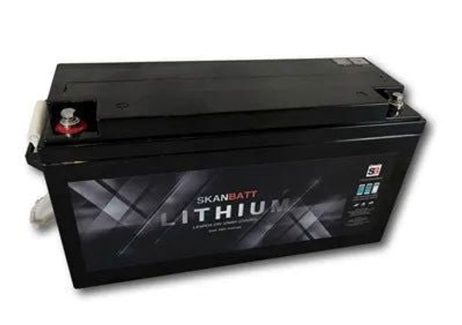 Hovedbilde SKANBATT Bluetooth Lithium Batteri 24V 100AH 100A ...
