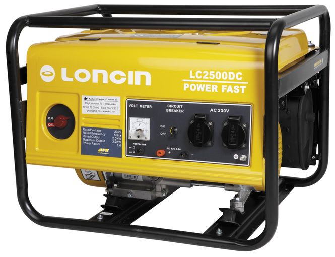 Hovedbilde Loncin Strømaggregat LC2500DC med snorstart